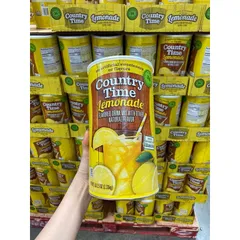 Bột Chanh Country Time Lemonade 2.33kg - Giải Khát Tự Nhiên, Tăng Cường Vitamin C, Xuất Xứ Mỹ