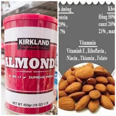 Hạnh Nhân Mỹ Kirkland Tách Vỏ - Nguyên Liệu Ăn Ngay, Làm Bánh, Rắc Salad, Hạt Hạnh Nhân Tươi Ngon, Dinh Dưỡng Hàng Tiêu Dùng