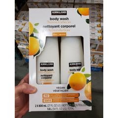 Sữa Tắm Dưỡng Ẩm K.Irkland Hương Cam Quýt 800ml - Chiết Xuất Thực Vật, An Toàn Cho Da, Cảm Giác Thoải Mái, Giúp Làn Da Mịn Màng Rạng Rỡ