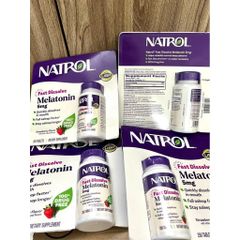 Viên Ngậm Ngủ Ngon Natrol Melatonin 5mg - Hỗ Trợ Giấc Ngủ 250 Viên Mỹ, Giảm Stress, An Giấc Trọn Vẹn