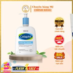 Sữa Rửa Mặt Cetaphil 591ml - Dành Cho Da Nhạy Cảm, Giúp Làm Sạch Nhẹ Nhàng Không Gây Kích Ứng, Set 2 Chai Mẫu Mới Nhất