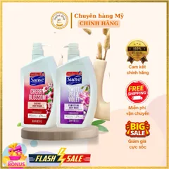 Sữa Tắm Suave Essential 1L - Chiết Xuất Hoa Anh Đào & Hoa Đậu Ngọt Dưỡng Ẩm, Mùi Hương Quyến Rũ Cho Làn Da Mịn Màng