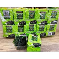 Rong Biển Khô Ăn Liền Organic Kirkland - Snack Tảo Biển Nướng Mỹ, Gói 17g, Thực Phẩm Hữu Cơ Dinh Dưỡng, Ăn Ngay Tiện Lợi, 10 Gói