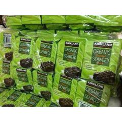 Rong Biển Khô Ăn Liền Organic Kirkland - Snack Tảo Biển Nướng Mỹ, Gói 17g, Thực Phẩm Hữu Cơ Dinh Dưỡng, Ăn Ngay Tiện Lợi, 10 Gói