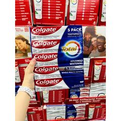 Kem Đánh Răng Colgate Total SF Advanced Whitening Mỹ - Giúp Răng Trắng Sáng, Ngăn Ngừa Sâu Răng và Hôi Miệng, Bảo Vệ Răng Khỏe Mạnh