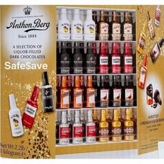 Socola Rượu Ant.hon B.erg Dark Chocolate - Kẹo Socola Đen Hương Vị Rượu Borghetti Sang Trọng, Hương Thơm Đậm Đà 100% Bơ Cacao Nhập Khẩu