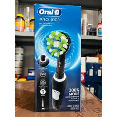 Bàn Chải Điện Oral-B Pro 1000 Chính Hãng Mỹ - Công Nghệ Làm Sạch Răng Siêu Đỉnh và Đầu Thay Bàn Chải Kèm Theo