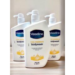 Sữa Tắm Vaseline Total Moisture 1L - Dưỡng Ẩm Sâu, Làm Trắng Da, Mùi Hương Phấn Hoa Quyến Rũ - Chăm Sóc Cơ Thể Tuyệt Vời