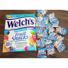 Kẹo Dẻo Trái Cây Welch's 30 Gói - Snack Tự Nhiên Từ 100% Trái Cây, Không Chất Bảo Quản, Lý Tưởng Cho Bé & Người Lớn