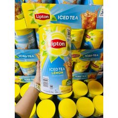 Bột Trà Chanh LIPTON ICED TEA LEMON 2.54kg - Giải Khát Siêu To, Hương Vị Trà Đen Chanh Nhập Khẩu Mỹ