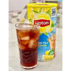 Bột Trà Chanh LIPTON ICED TEA LEMON 2.54kg - Giải Khát Siêu To, Hương Vị Trà Đen Chanh Nhập Khẩu Mỹ