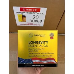 🔥🔥DẦU NÓNG LĂN KHỚP NANOGIZE HEALTH LONGEVITY ESSENTIAL OIL 21ML CỦA MỸ 🇺🇸