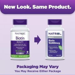 Viên Uống Natrol Biotin 10000 Mcg hộp 100 Viên Của Mỹ - Biotin 10.000 mcg 621493