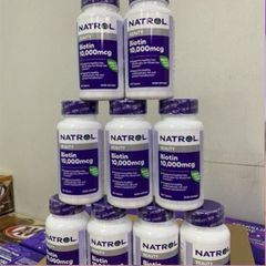 Viên Uống Natrol Biotin 10000 Mcg hộp 100 Viên Của Mỹ - Biotin 10.000 mcg 621493