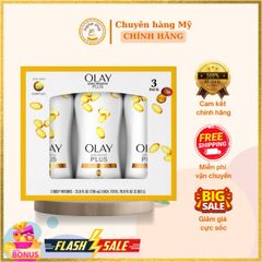 Sữa Tắm OLAY PLUS Vàng 700ml - Hương Bơ & Hạnh Nhân, Chăm Sóc Da Mịn Màng, Xuất Xứ Mỹ