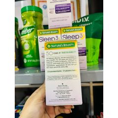 Viên Uống Ngủ Nature's Bounty 120 Viên - Thực Phẩm Chức Năng Hỗ Trợ Ngủ Ngon Giấc, Không Phải Thuốc