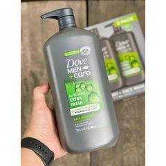 Dove Men Care Extra Fresh 946ml - Sữa Tắm 2 Trong 1 Nam Giới, Mùi Hương Nam Tính, Giữ Ẩm Và Làm Sạch Da hiệu quả