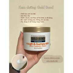 Kem Gold Bond 226g, Giảm Thâm Mông, Mụn Lưng, Dưỡng Ẩm, Không Hương Liệu, Phù Hợp Cho Cánh Tay, Chân, Đầu Gối