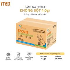 Găng Tay Nitrile VietGlove Không Bột Màu Xanh (100 Chiếc)