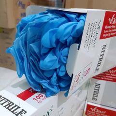 Găng Tay Nitrile Xanh VRG Không Bột – Dùng Nail, Spa, Chế Biến Thực Phẩm - 100 Chiếc