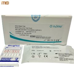 Que thử ma túy 5 chân, 6 chân, 7 chân Fastep - Bộ kit xét nghiệm nhanh, phát hiện các chất gây nghiện (Che Tên SP)
