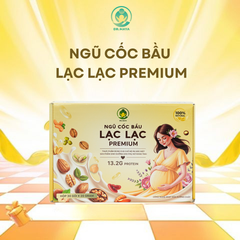 Ngũ Cốc Bầu Lạc Lạc Premium - Hỗ Trợ Dinh Dưỡng Toàn Diện Cho Bà Bầu - Hộp 30 Gói 