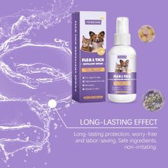 Chai Xịt Ve Rận, Bọ Chét Chó Mèo 50ml Chính Hãng - Loại Bỏ Bọ Chét Trứng Ấu Trùng An Toàn Hiệu Quả