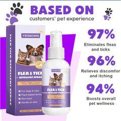 Chai Xịt Ve Rận, Bọ Chét Chó Mèo 50ml Chính Hãng - Loại Bỏ Bọ Chét Trứng Ấu Trùng An Toàn Hiệu Quả