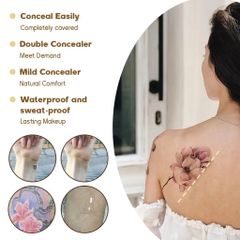Kem che khuyết điểm che phủ hình xăm quầng thâm che giấu vết thâm sẹo mụn hiệu chỉnh sắc tố chống nước lâu trôi lớp nề