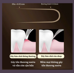 Combo Bộ 6 Bàn Chải Đánh Răng Lông Mềm Mại Họa Tiết Cao Cấp Sang Trọng, Bảo Vệ Răng Miệng