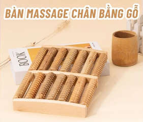 Bàn Lăn Massage Chân Tay Bằng Gỗ Tự Nhiên Bấm Huyệt Thư Giãn Hiệu Quả - Dụng Cụ Massage / Bàn Lăn Chân Gỗ