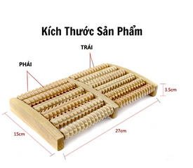 Bàn Lăn Massage Chân Tay Bằng Gỗ Tự Nhiên Bấm Huyệt Thư Giãn Hiệu Quả - Dụng Cụ Massage / Bàn Lăn Chân Gỗ