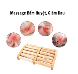Bàn Lăn Massage Chân Tay Bằng Gỗ Tự Nhiên Bấm Huyệt Thư Giãn Hiệu Quả - Dụng Cụ Massage / Bàn Lăn Chân Gỗ