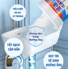 Bột Thông Tắc Cống - Bột Thông Cống Cực Mạnh , Thông Tắc Bồn Cầu, Bồn Rửa Bát, Đường Ống Nhanh Chóng, Hiệu Quả
