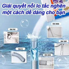 Bột Thông Tắc Cống - Bột Thông Cống Cực Mạnh , Thông Tắc Bồn Cầu, Bồn Rửa Bát, Đường Ống Nhanh Chóng, Hiệu Quả