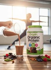 Bột Protein thực vật hữu cơ Orgain Organic Protein Socola  920g Mỹ