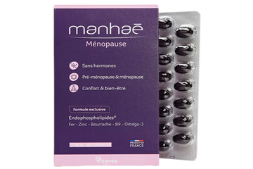 Viên uống hỗ trợ nội tiết Manhae Pháp - Cân bằng hormone, cải thiện tâm trạng và sức khỏe sinh lý cho phụ nữ