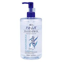 (Nhật) Dầu Tẩy Trang Dưỡng Ẩm Làm Sáng Da Hatomugi 500ml