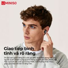 Màn hình LED Tai nghe Bluetooth MINISO MS105 Tai nghe dịch thuật AI ENC Chống ồn HIFI Tai nghe không dây 445932