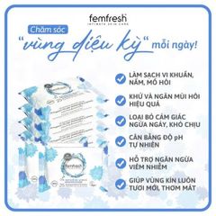 Khăn ướt vệ sinh vùng kín Femfresh 0% Nhạy Cảm - 25 Tờ