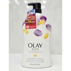 Sữa Tắm Olay Vitamin E 975ml - Phục Hồi Da, Dưỡng Ẩm Lâu, Chăm Sóc Da Mềm Mịn