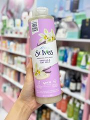 Sữa Tắm St.Ives Vanilla & Oat Milk 650ml - Làm Mềm Da, Hương Thơm Ngọt Ấm, Dưỡng Ẩm Tối Ưu Cho Làn Da Mềm Mại