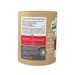 Bổ Não Ginkgo Biloba Hữu Cơ Nat&Form 500mg - Tăng Cường Tập Trung, Giảm Stress - 200 Viên Thực Phẩm Chức Năng
