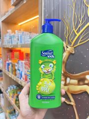 Sữa Tắm Gội Xả Suave Kids 3in1 Silly Apple 532ml - Dịu Nhẹ, Hương Táo Tươi Mát Cho Trẻ Em