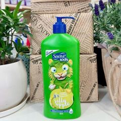 Sữa Tắm Gội Xả Suave Kids 3in1 Silly Apple 532ml - Dịu Nhẹ, Hương Táo Tươi Mát Cho Trẻ Em