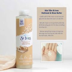 Sữa Tắm St.Ives Yến Mạch & Bơ 650ml - Dưỡng Ẩm Dịu Nhẹ Cho Da - Chăm Sóc Da Tự Nhiên