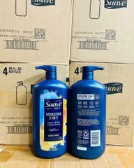 Sữa Tắm Suave Men 3in1 Hydrating 887ml - Cấp Ẩm Cho Tóc, Da Mặt, Da Cơ Thể - Sạch Thoáng, Thích Hợp Cho Nam
