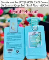Sữa Tắm Nước Hoa Olay Sexy Skin Essence Oil Baccarat Rouge 540 Xanh Ngọc 600ml - Sang Trọng, Lưu Mùi Lâu, Chăm Sóc Da Tuyệt Vời