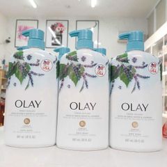 Sữa Tắm Olay Fresh Outlast 975ml (Vòi) - Chiết Xuất Bạch Dương & Oải Hương, Thư Giãn, Dịu Da, Dưỡng Ẩm Mềm Mại