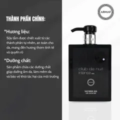 Sữa Tắm Armaf Club De Nuit Men 360ml - Sạch Thoáng, Thơm Nam Tính, Sản Phẩm Chăm Sóc Da Nam Cao Cấp